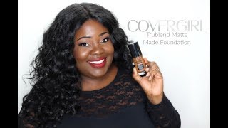 CoverGirl Trublend Matte Made Foundation quotD80Soft Sablequot [upl. by Roehm397]