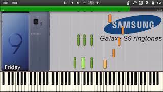 SAMSUNG GALAXY S9 RINGTONES IN SYNTHESIA [upl. by Odelia]