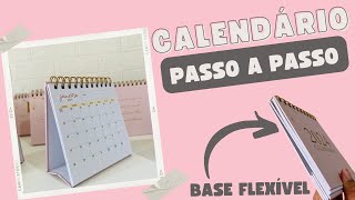 PASSO A PASSO CALENDÁRIO DE MESA CARTONADO [upl. by Stearn336]