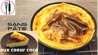 flan patissier coco sans pate  simple comment faire [upl. by Adnilreb]