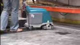 Tennant T1 Floor Scrubber Video from PowerVac [upl. by Anoj]