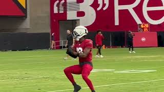 Cards Camp Marvin Harrison Jr Shines Fight Breaks Out [upl. by Aneetak]