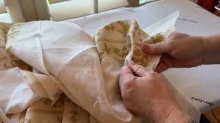 How to sew professional lined pinch pleat curtains [upl. by Tterraj]