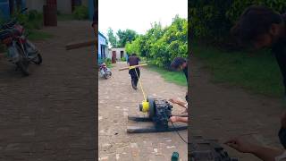 D Diesel engine start with man new experiment 🤪experiment shorts trending viralvideo [upl. by Dichy799]