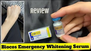 Biocos Serum Review  How to use Biocos emergency whitening serum with cream Biocos Cosmetics [upl. by Isbella340]