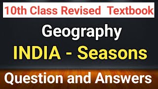 India Seasons Geography Notes 10th class Geography notes 10th class social science notes [upl. by Twelve]