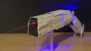 Foldable LaserGun burning laser gun [upl. by Yrac784]