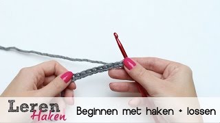 Leren haken 1 Beginnen met haken  lossen [upl. by Livi]