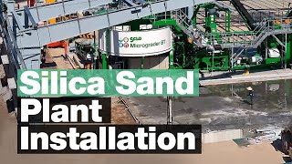 Silica Sand Plant Installation Timelapse [upl. by Eiaj]