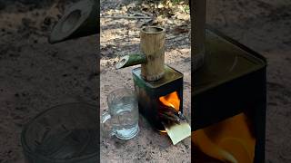 Survival Skills Steam Distiller for Dirty Water in Bamboo Pipe survival camping bushcraft [upl. by Aremihc920]