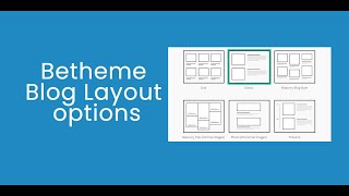 Betheme Tutorial 7 Blog Layout Options [upl. by Fontana]