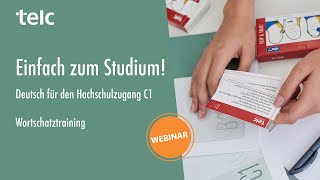 Einfach zum Studium C1 Wortschatztraining 01 [upl. by Bohman]