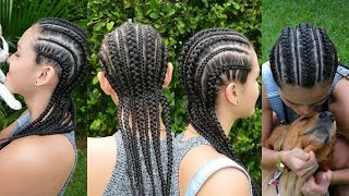 Como Hacer Trenzas Africanas Paso a Paso│Belleza sin Limites♥│Trenzas de Moda [upl. by Bendix124]