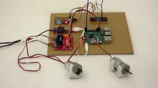 L298N HBridge motor driver controlled by a PCA9685 servo controller [upl. by Carlie]