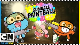 Gumball Gameplay  Gumball Paintball – NEW GAME ALERT  Cartoon Network GameBox [upl. by Adlemi]