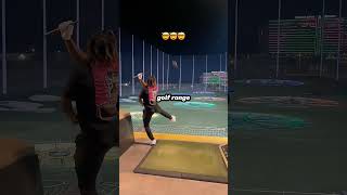 INCREDIBLE One Handed Golf Swing snappygilmore [upl. by Eibot]