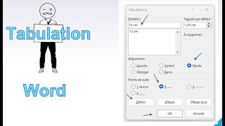 Tabulation sous Word [upl. by Aneehsyt]