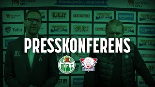 Presskonferens Rögle  Linköping 41 [upl. by Madalyn280]