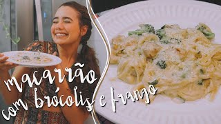 RECEITA DE MACARRÃƒO COM BRÃ“COLIS E FRANGO  Brenda Botelho [upl. by Argela]