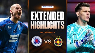 Rangers vs FCSB Extended Highlights  UEL League Phase MD 3  CBS Sports Golazo [upl. by Bridie]