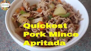 QUICK AND EASY APRITADA  MINCE PORK [upl. by Atteirneh169]