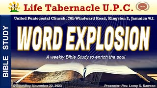 Life Tabernacle UPC Bible Study November 22 2023 quotRev Leroy S Dawsonquot [upl. by Felike]