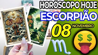 💸 ALGUÉM FICA MILIONÁRIO 🤑💵 Escorpião ♏ 8 Novembro 2024  Horoscopo do dia de hoje ♏ Tarot Escorpião [upl. by Ledda]