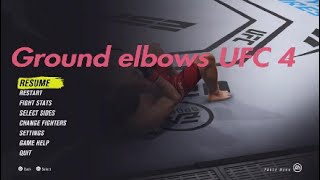 How to throw ground elbows UFC 4 2023 [upl. by Paige]