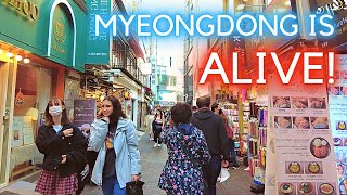 Myeongdong is Coming Back to Life ✨ 2022 Seoul South Korea 明洞 [upl. by Ahsilav]