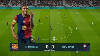 Barcelona vs Celta de Vigo Premarch La Liga 2425 [upl. by Analaj]