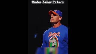 under taker vs john cena short video  under taker return wwe wrestling wwewrestler [upl. by Mcallister]