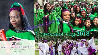 COVENANT UNIVERSITY CONVOCATION VLOG 2018  REGAL SET  OSEFAN UWADIALE [upl. by Esilrahc]