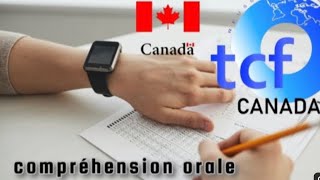 TCF CANADA  exemple 04 entraînement compréhension orale [upl. by Noed]