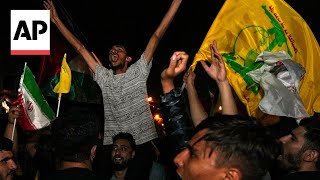 Celebrations erupt in Iran after missile attack against Israel [upl. by Munafo]