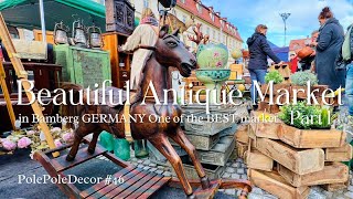 46🇩🇪One of Germany’s best Beautiful antique market in Bamberg  Part 1 [upl. by Gina]