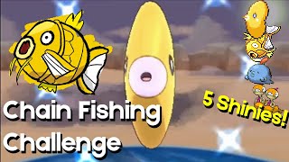 5 LIVE SHINIES  Sticky Hold and Old Rod  Chain Fishing Challenge [upl. by Solly]