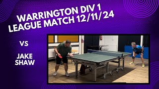 Neil Myatt vs Jake Shaw  Warrington Div 1 League Match  121124 [upl. by Bayly8]