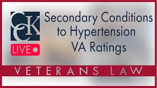 VA Secondary Conditions to Hypertension and Disability Ratings [upl. by Litha]