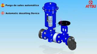 ATTSU  Purga de sales automatica  Automatic Desalting device  Caldera de vapor  Steam Boiler [upl. by Ondrea510]