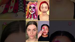 TikTok makeup trend  Circus 🤡 Pt 2  📌 Pinned your comment  makeup transition [upl. by Annirtak316]