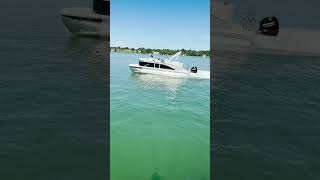 Harris Breeze Pontoon Boat pontoons lakelife boating [upl. by Isdnyl]