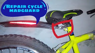 Repair cycle mudguardhow to make cycle mudguard cycle mudguard installation make mudguard for cyc [upl. by Abbey]