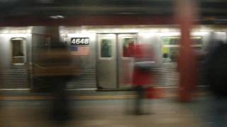 MTA New York City Subway  OnBoard R68 D Train With R40MR42 F Train From 42nd to 34th Streets [upl. by Yenhoj]