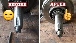 DIY CRANKSHAFT REPAIR KUNYA KEY WOODRUFF [upl. by Eegnat]