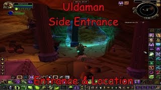 Uldaman Side entrance Entrance amp Location World of Warcraft Original Dungeons [upl. by Naivaj]