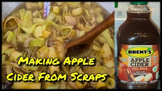 Making Apple Cider from Scraps howto gardening redneckery [upl. by Hoxsie]