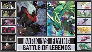 Legendary Pokémon Battle DARK vs FLYING  Pokémon Scarlet amp Violet [upl. by Meehar255]