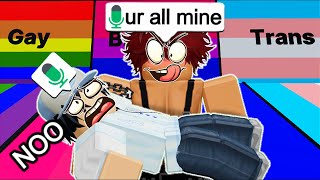 Roblox LGBTQ Hangout VOICE CHAT is Very SUS [upl. by Nuarb]