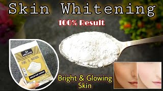 Skin Whitening 100 at Home with Kaolin Clay  Remove Dark Spots Blackheads Whiteheads Dark Skin [upl. by Izmar]