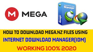 How To Download MEGA Files With IDM Working 2020  EASY METHOD [upl. by Leumek]